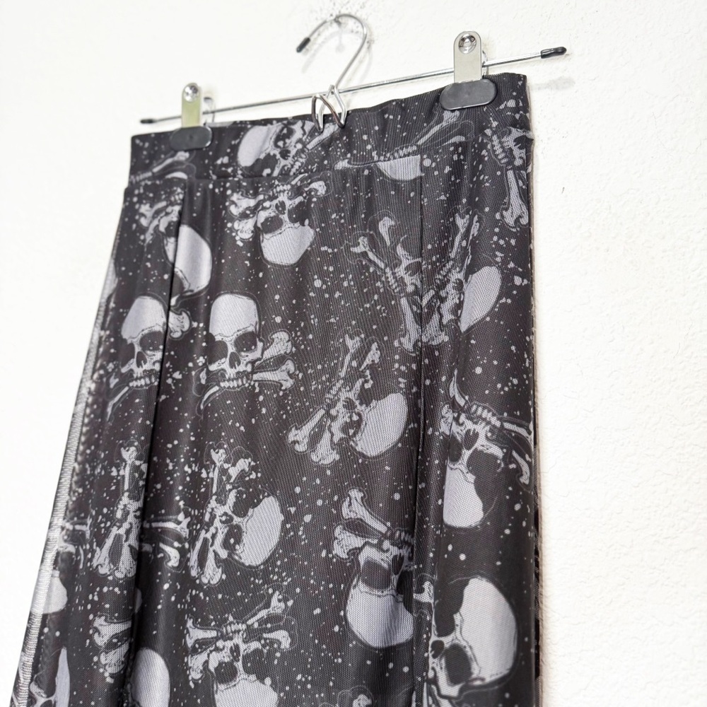 Killstar Waxwork Maxi Skirt Sheer Mesh Skulls Witchy Goth — image 6 of 7